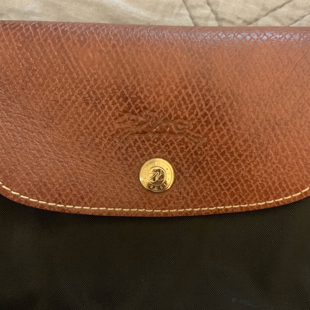 Large Longchamp Le Pliage Tote in Black - Picture 10 of 11